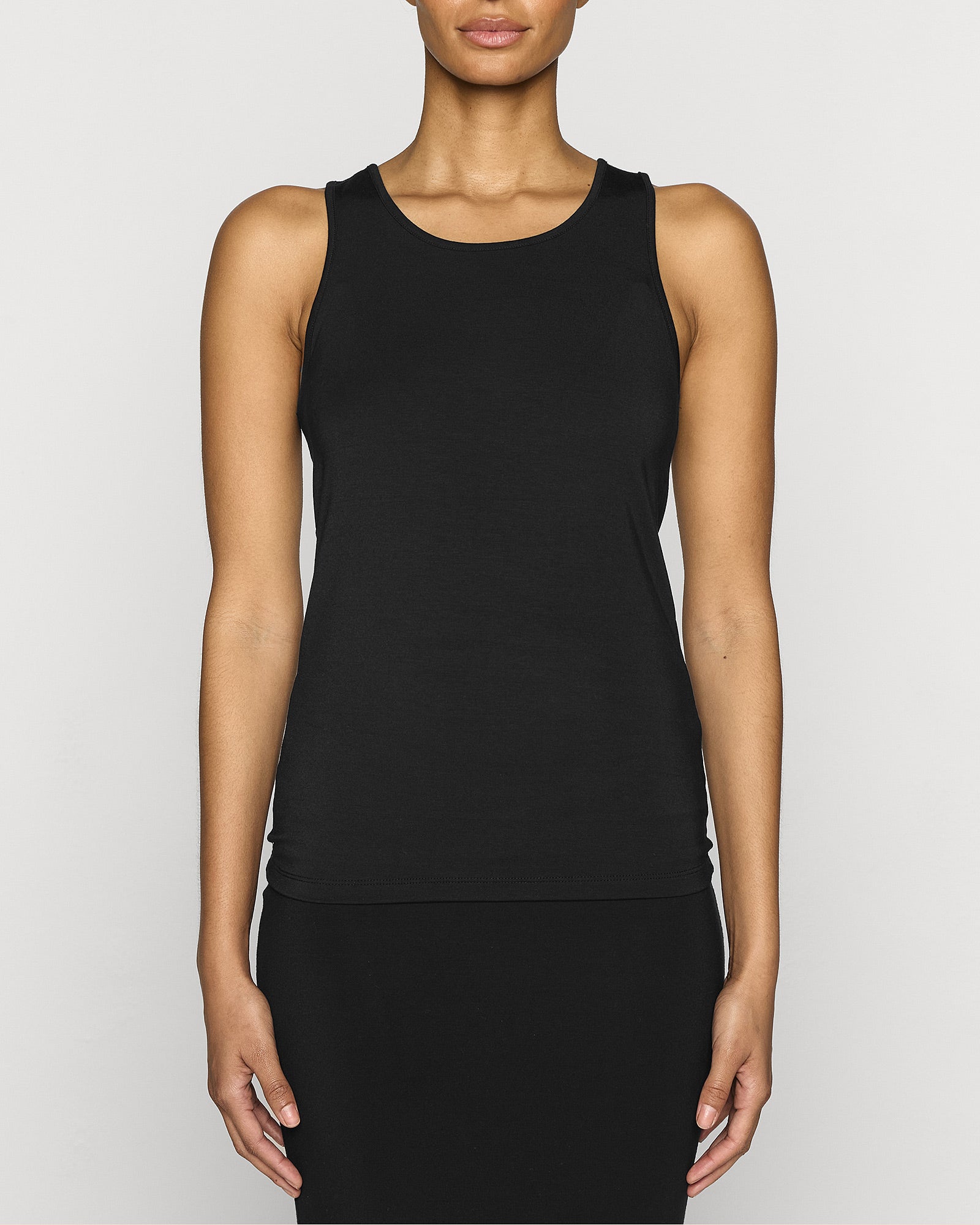Black | The Tank Top Front