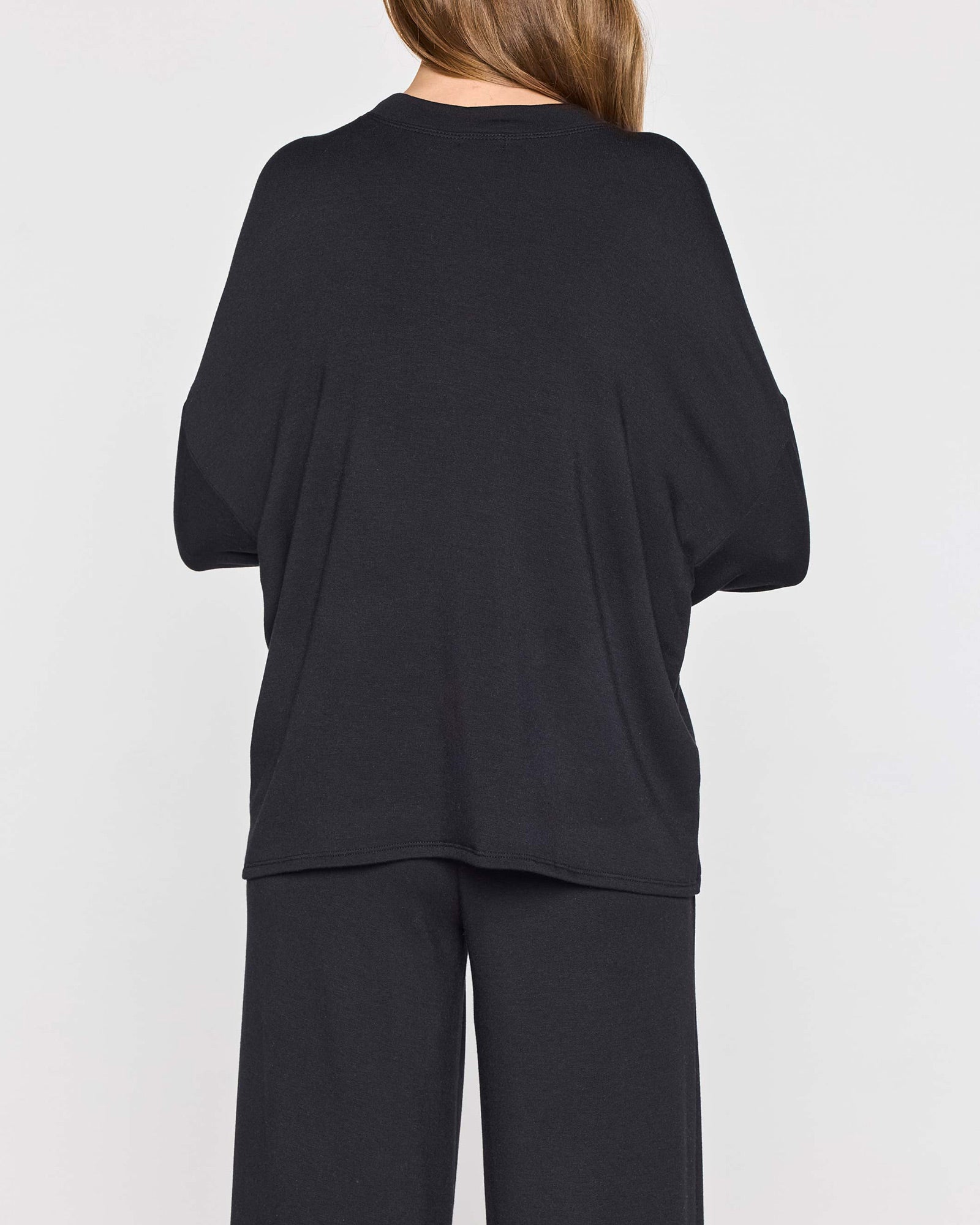 Black | The Bell Sleeve Crew Back