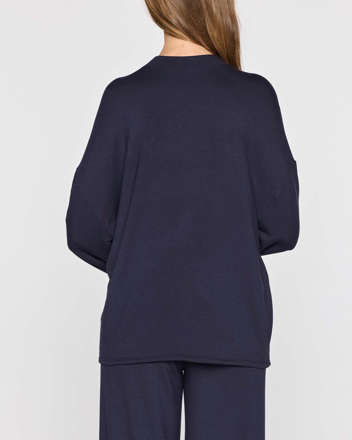 Navy | The Bell Sleeve Crew Back