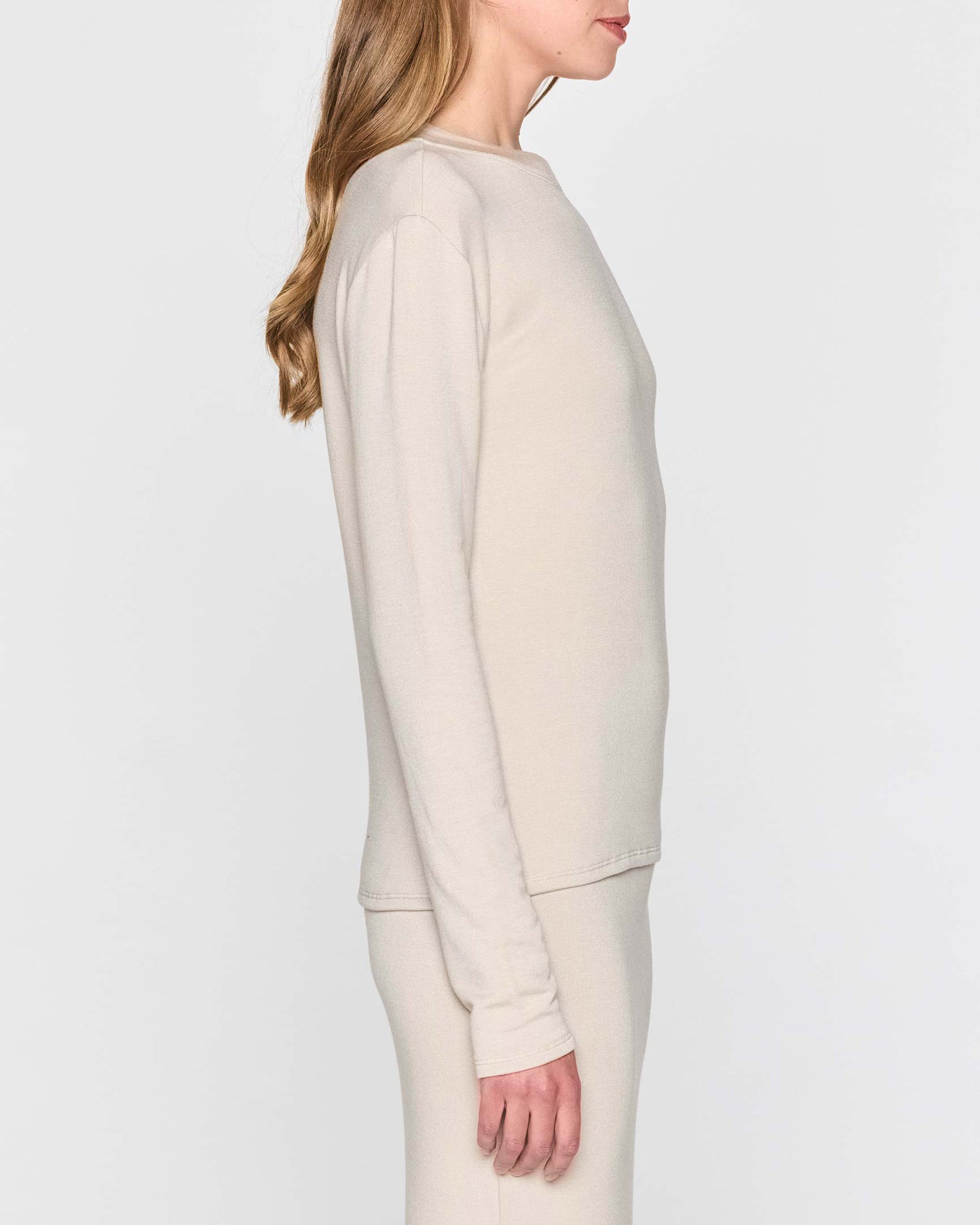 Stone | Women's Long Sleeve Crew Shirt