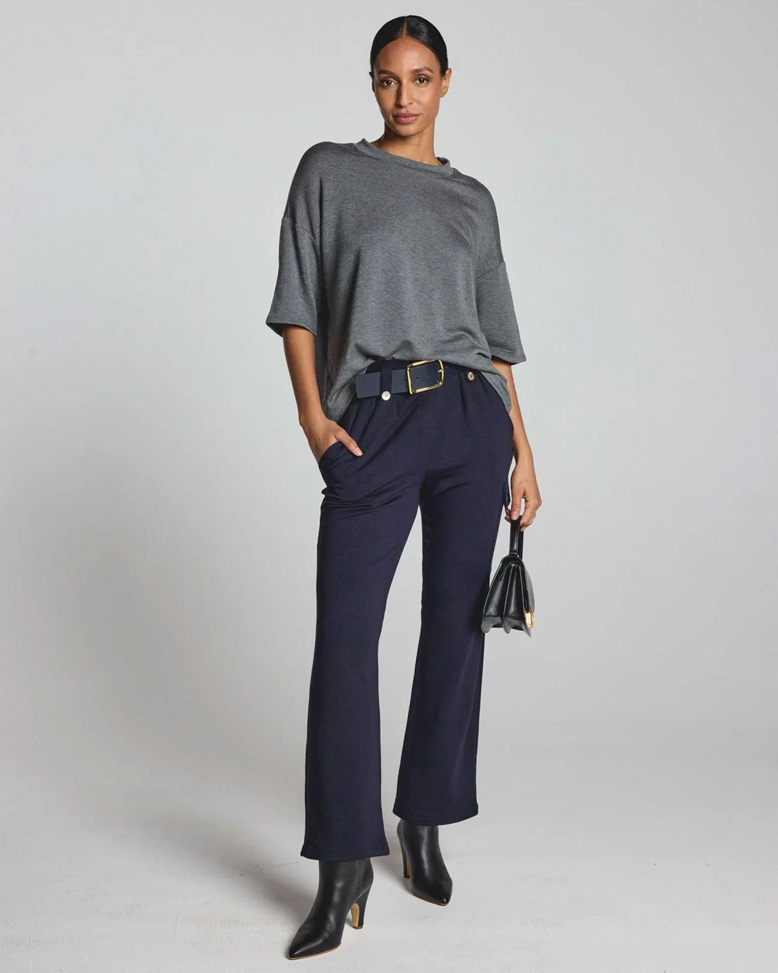 Dark Gray | The Womens Oversized T-Shirt by Bleusalt