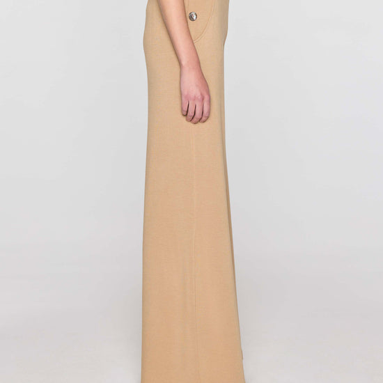 Camel | Palazzo Sailor Pant Side