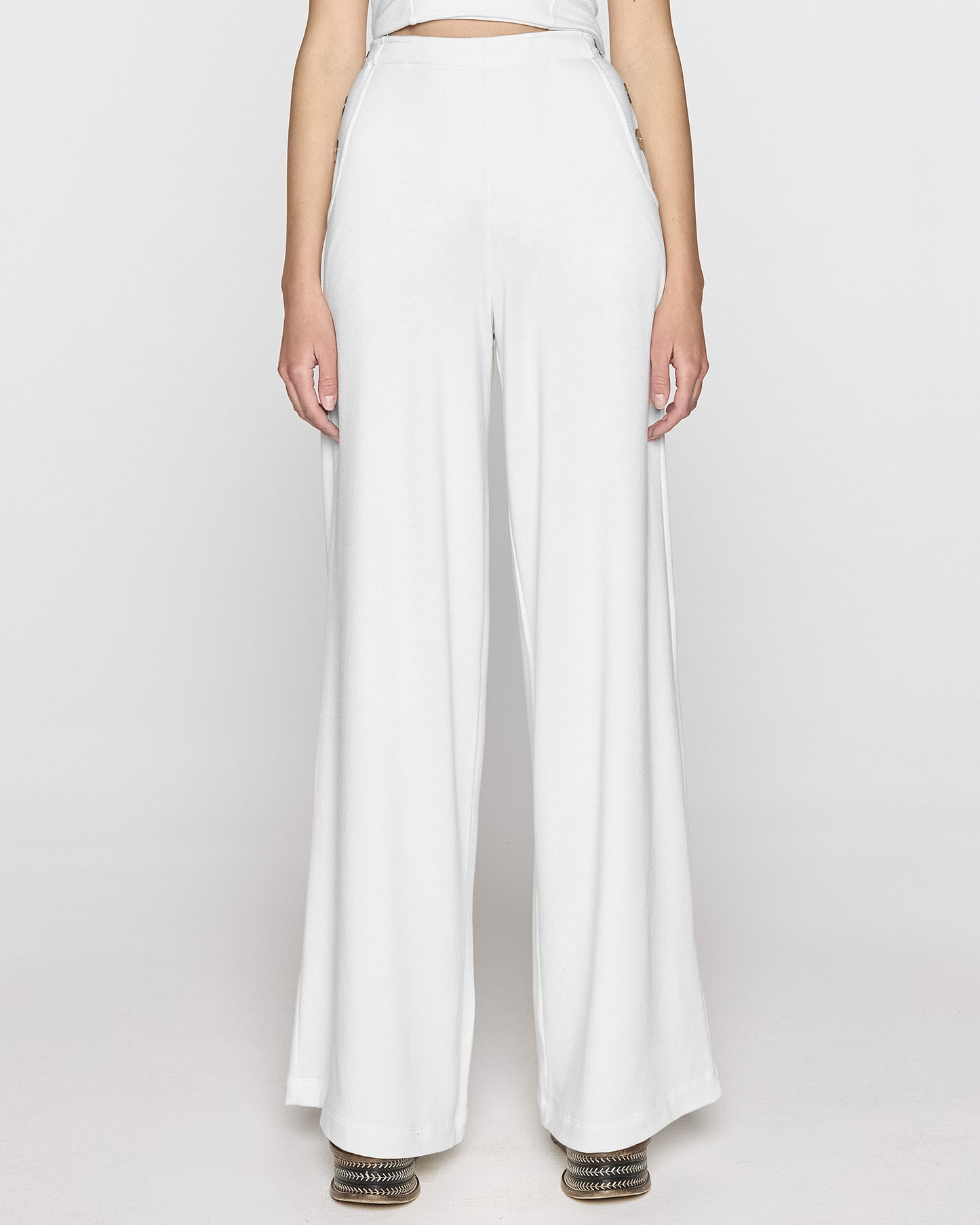 White | The Palazzo Sailor Pant