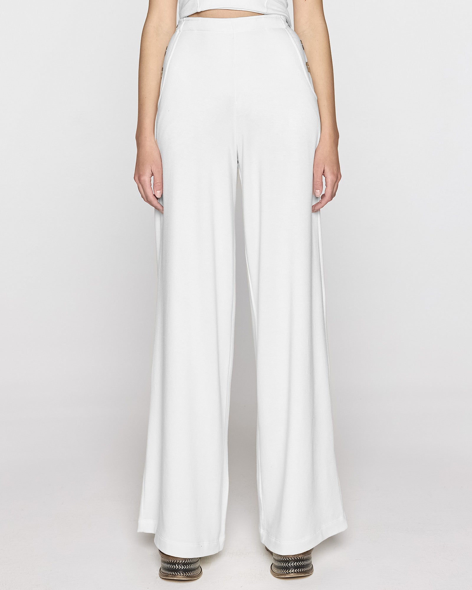 White | The Palazzo Sailor Pant