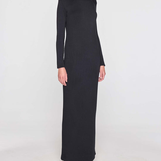 Black | The Turtleneck Dress Angle