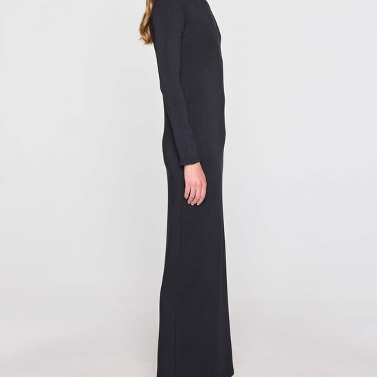 Black | The Turtleneck Dress Side