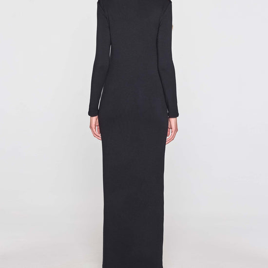 Black | The Turtleneck Dress Back