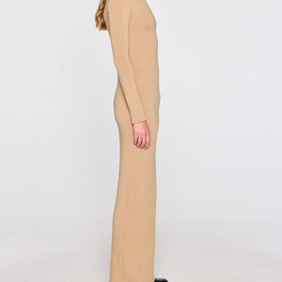 Camel | The Turtleneck Dress Side