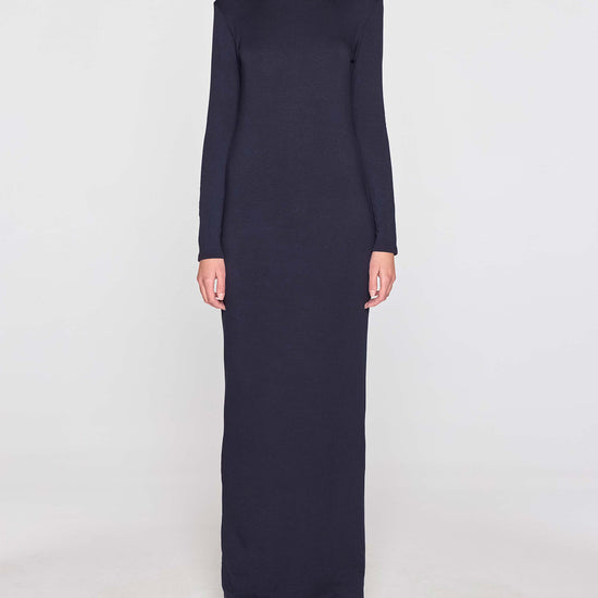 Navy | The Turtleneck Dress Front