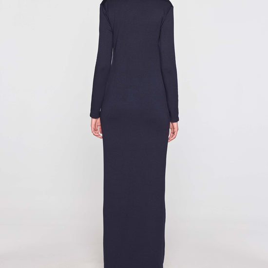 Navy | The Turtleneck Dress Back