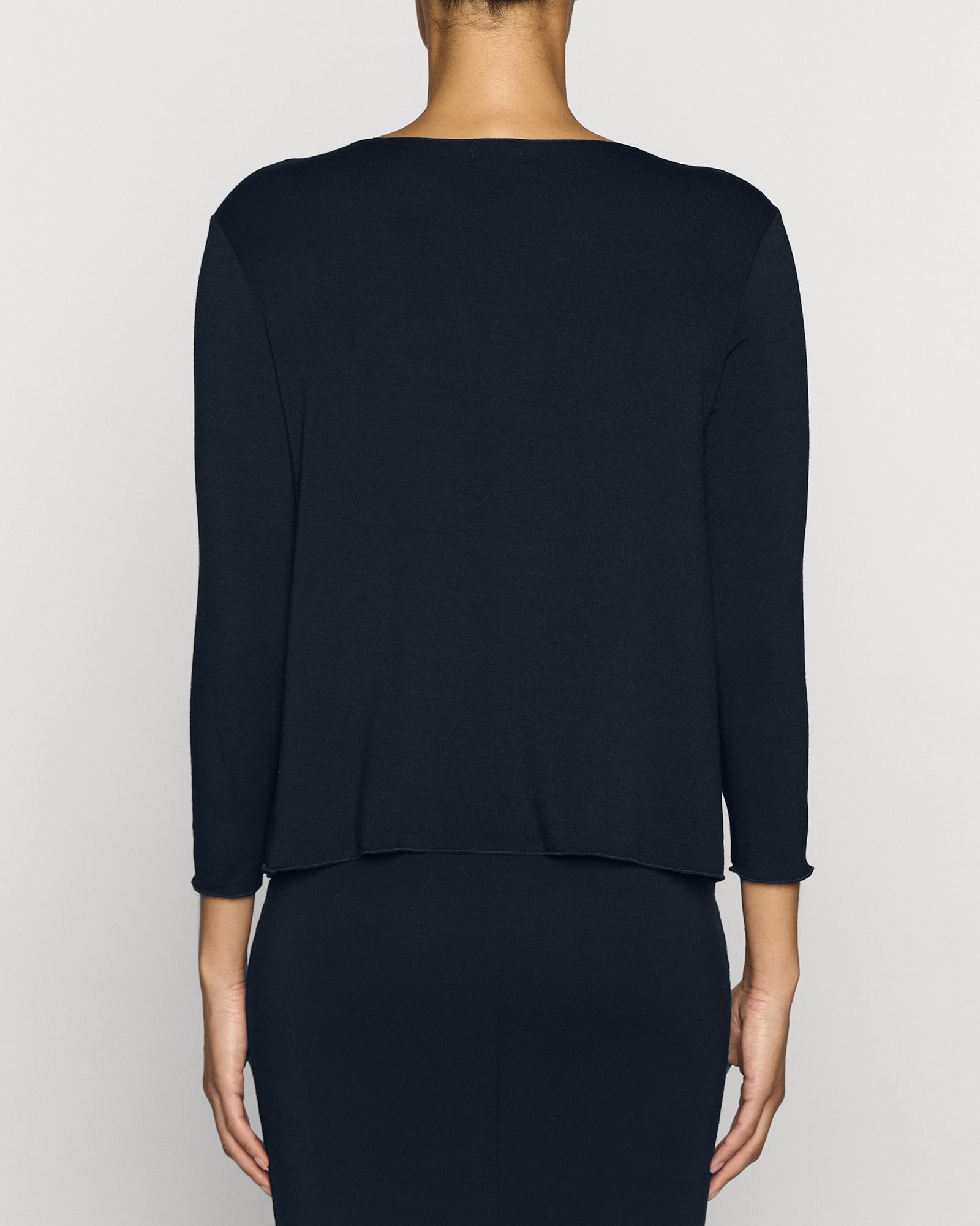 Navy | The Barbra Top Back