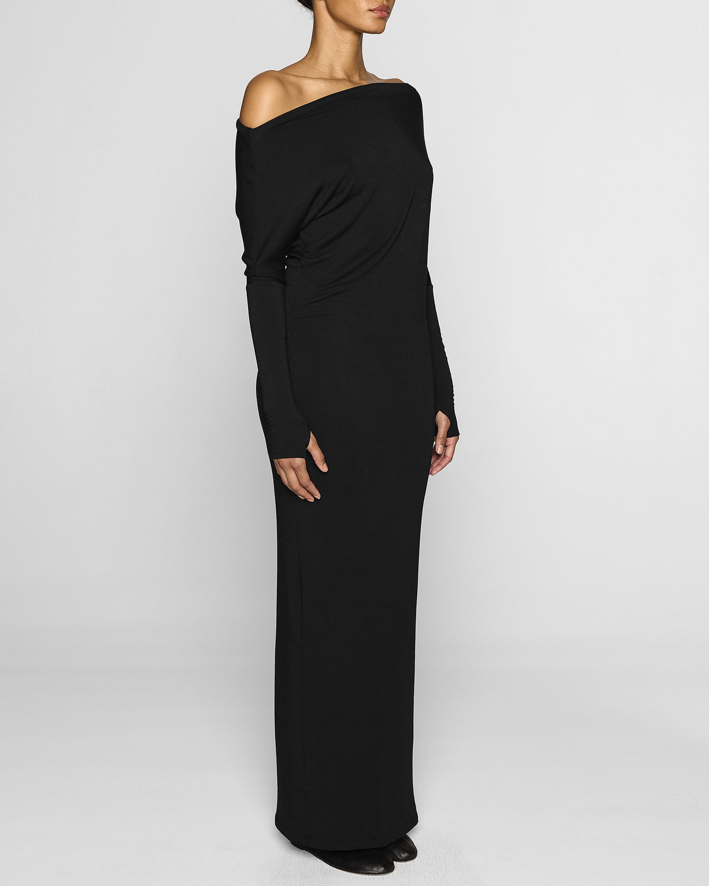 Black | Cindy Dress Angle