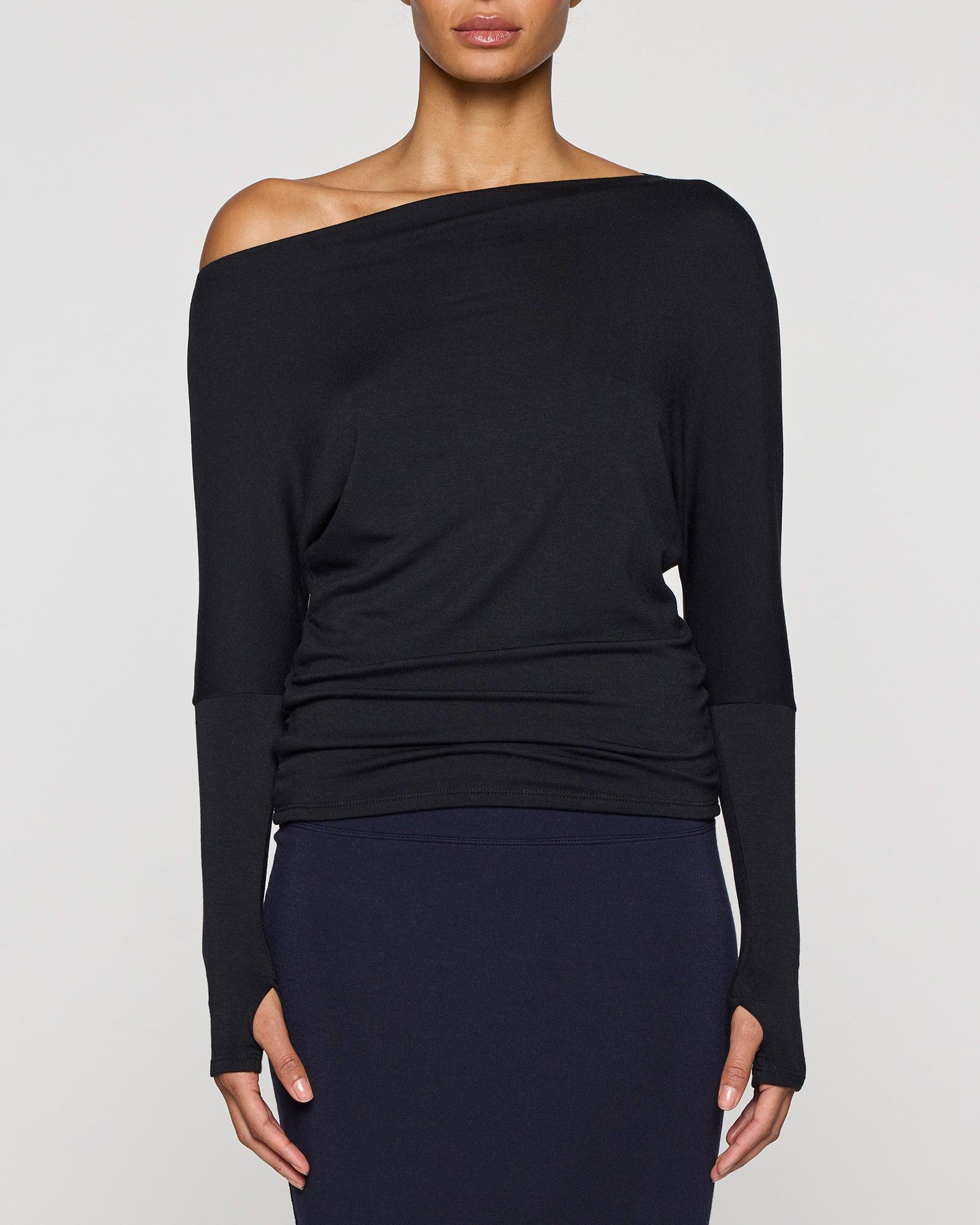 Black | The Cindy Top designed with Cindy Crawford