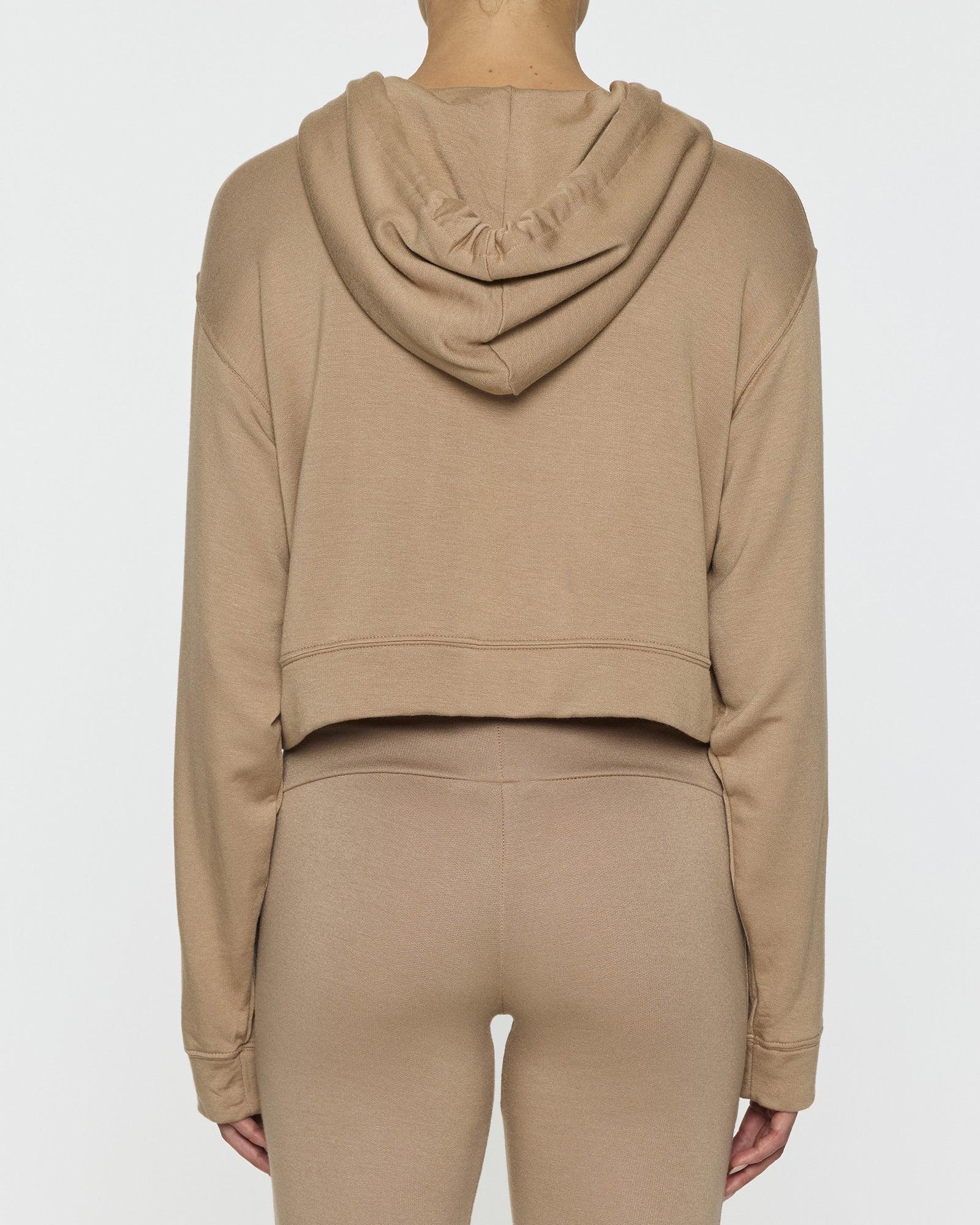 Camel | Kaia Crop Skater Hoodie design with Kaia Gerber