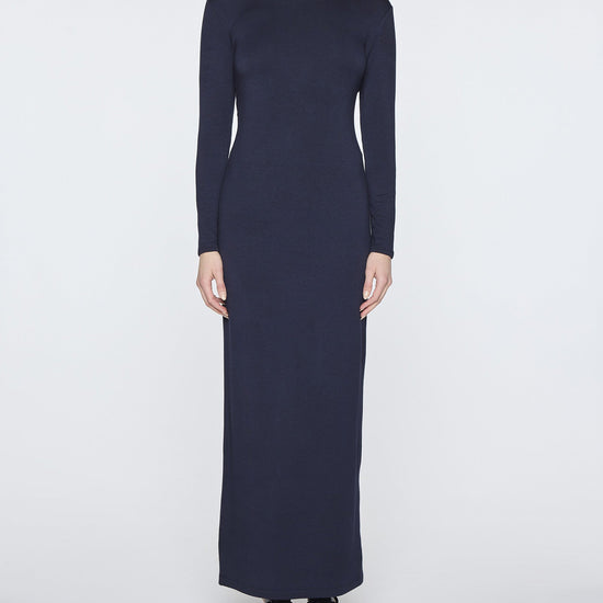 Navy | Women's Long Sleeve Crew Neck Dress