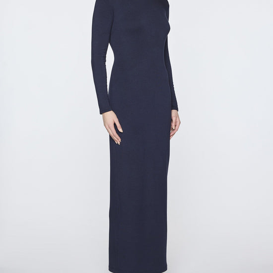 Navy | Women's Long Sleeve Crew Neck Dress
