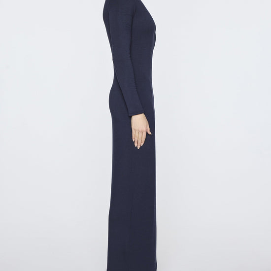 Navy | Women's Long Sleeve Crew Neck Dress