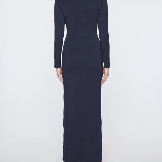 Navy | Women's Long Sleeve Crew Neck Dress