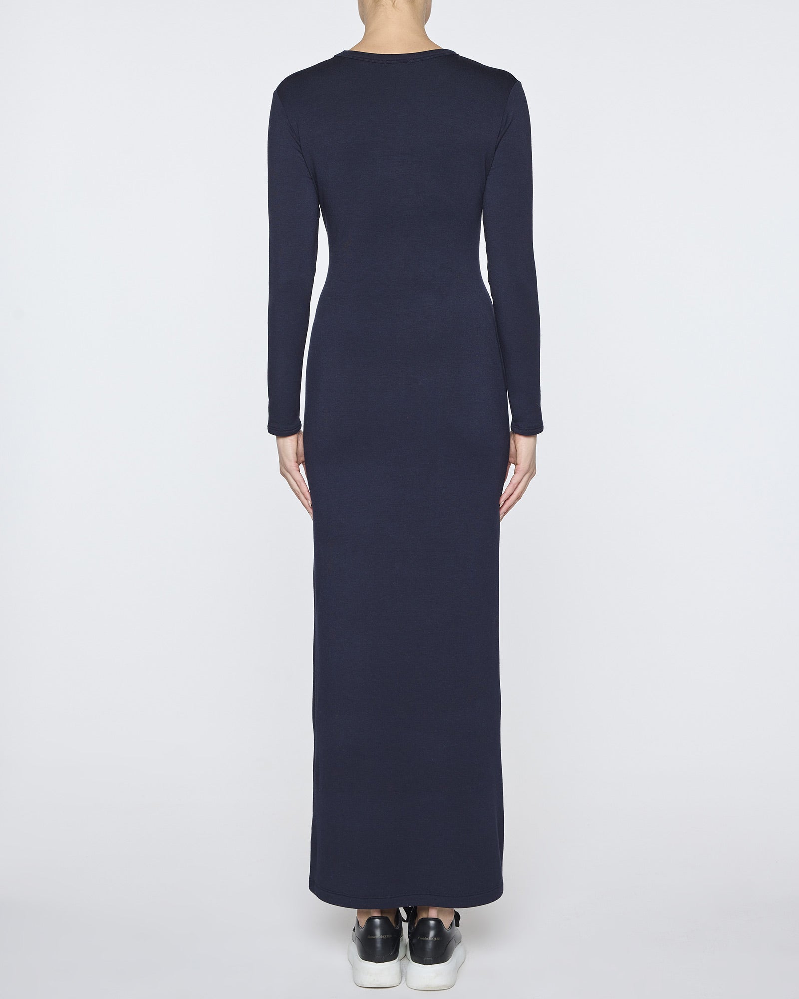 Navy | Women's Long Sleeve Crew Neck Dress
