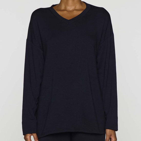 Navy | The Oversized V-Neck