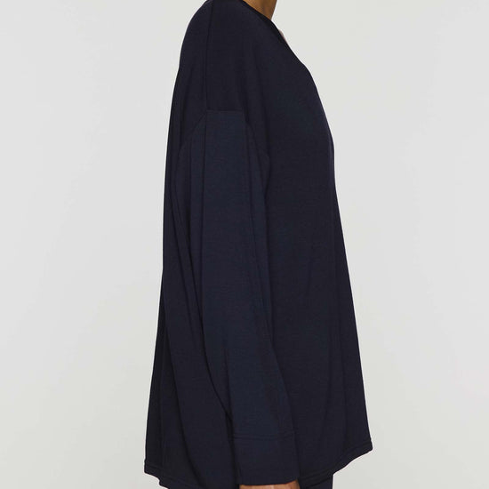 Navy | The Oversized V-Neck