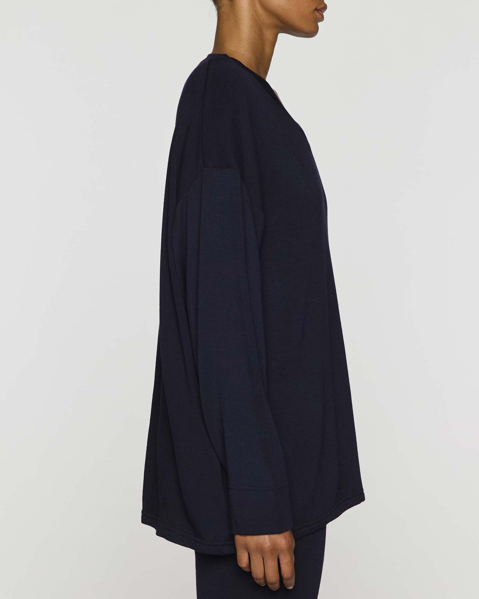 Navy | The Oversized V-Neck