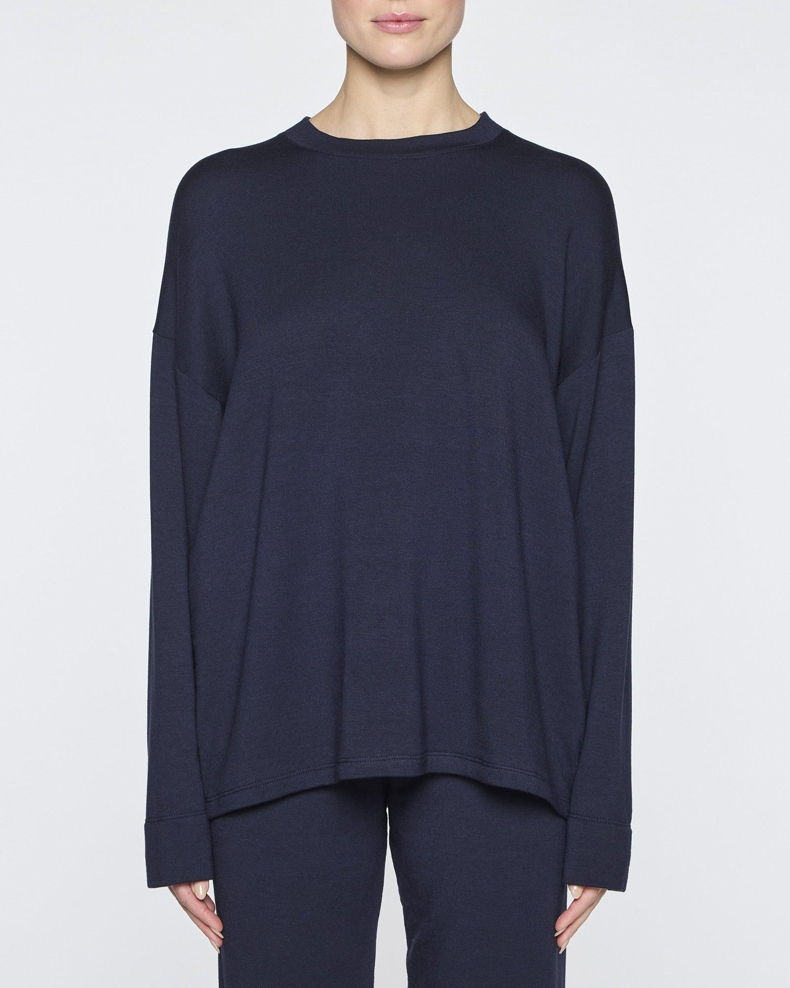Navy | Women's Oversized Crew Neck