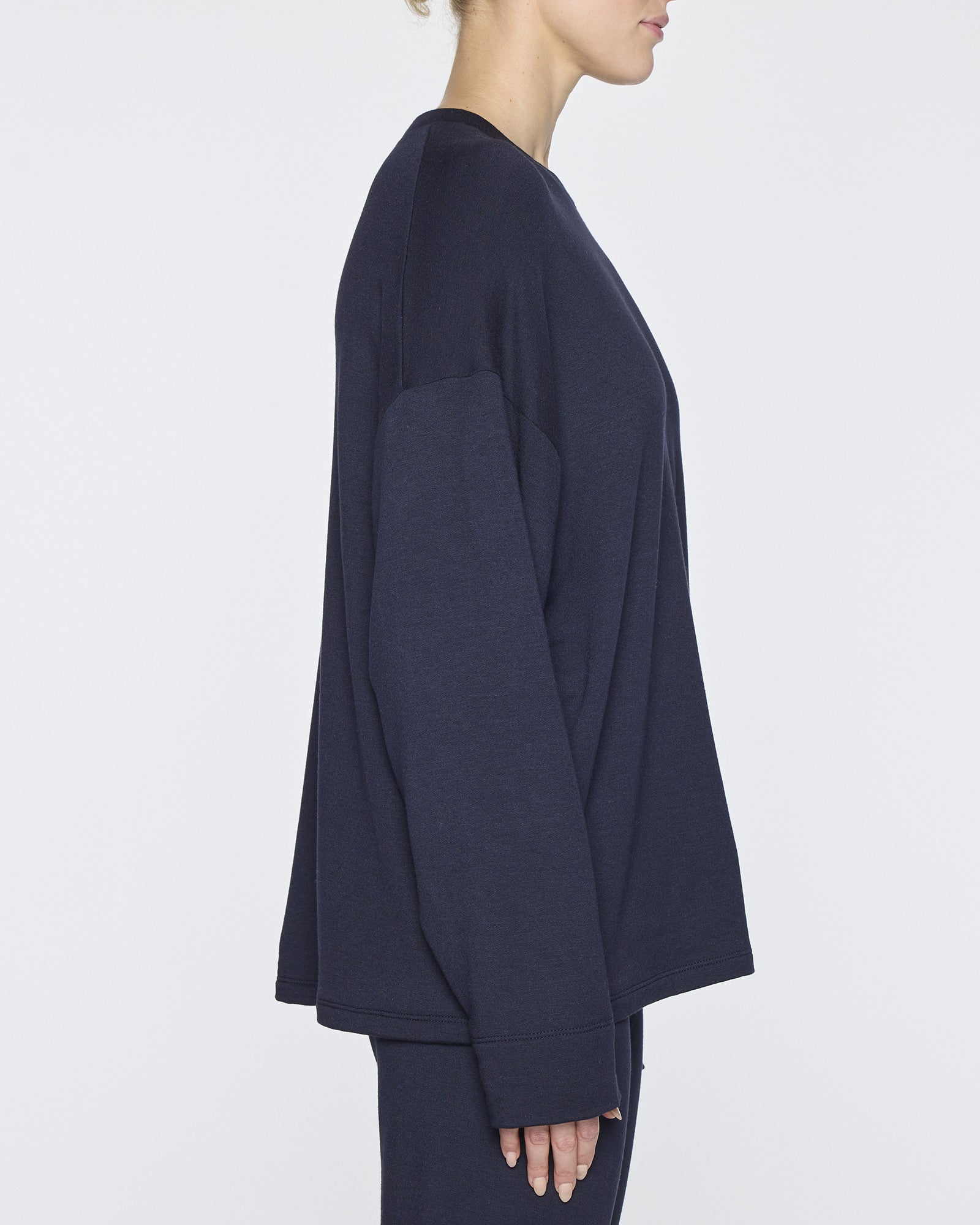 Navy | Women's Oversized Crew Neck