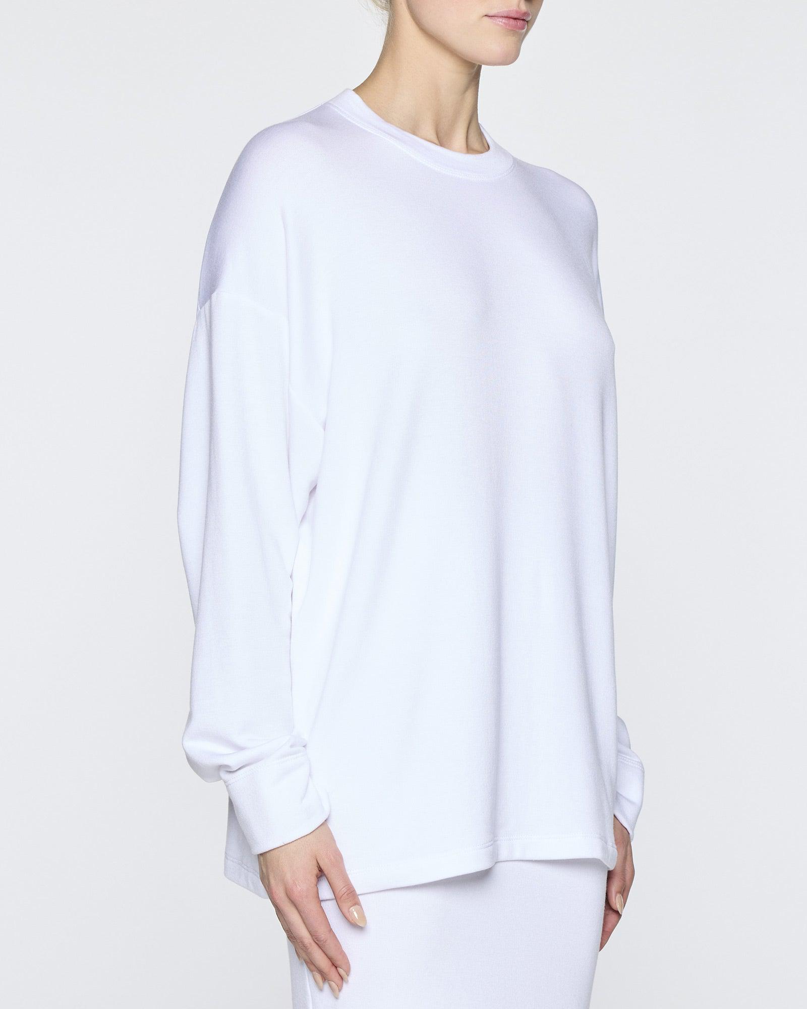 White | Women's Oversized Crew Neck