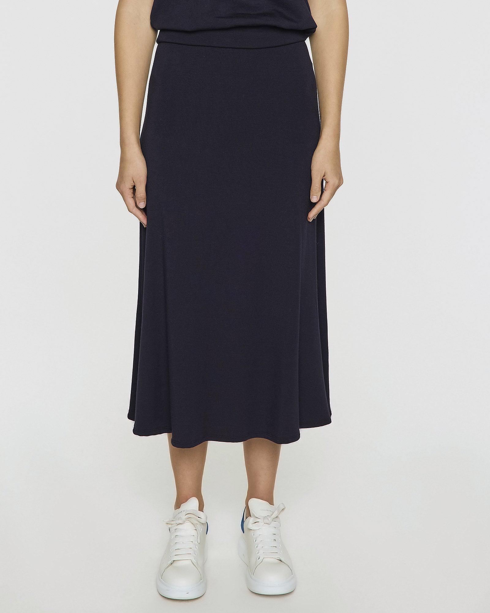 Navy | The A-Line Skirt by Bleusalt