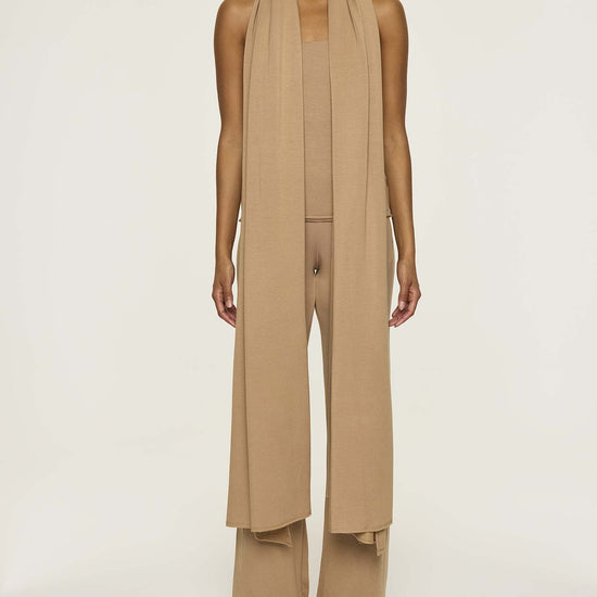 Camel | Long Soft Scarf Tan Beige Wrap