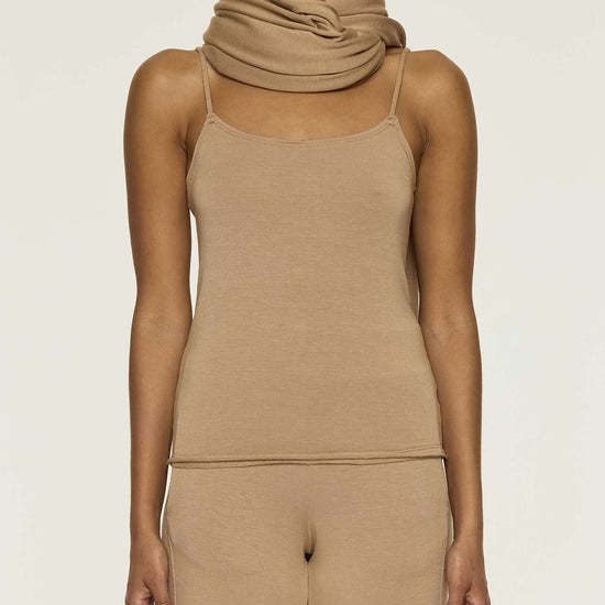 Camel | Beige Neck Wrap Scarf