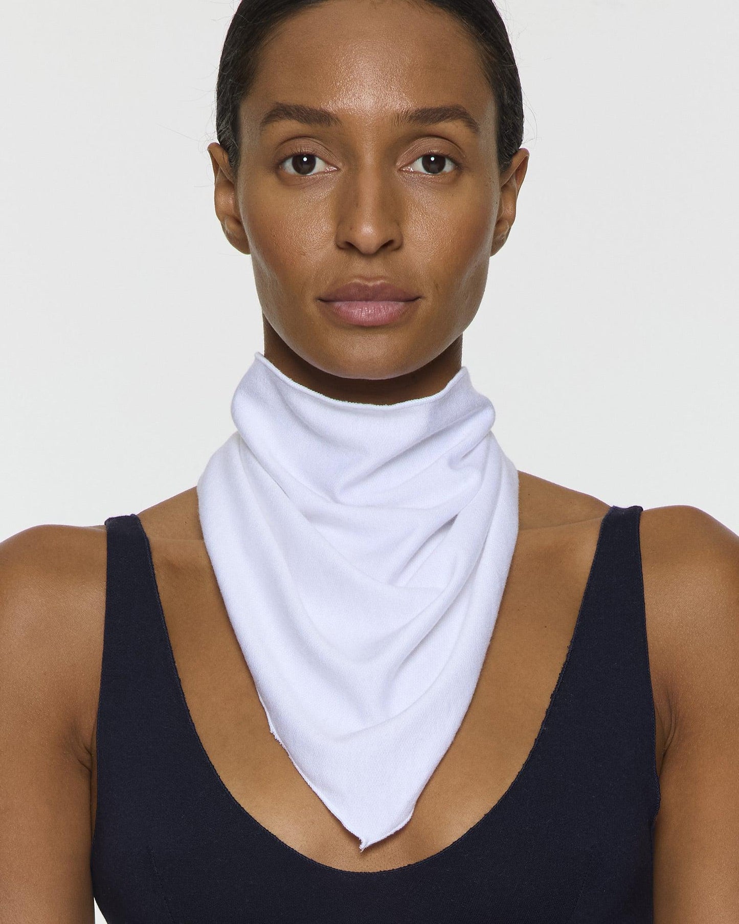 White | The Little Triangle Scarf
