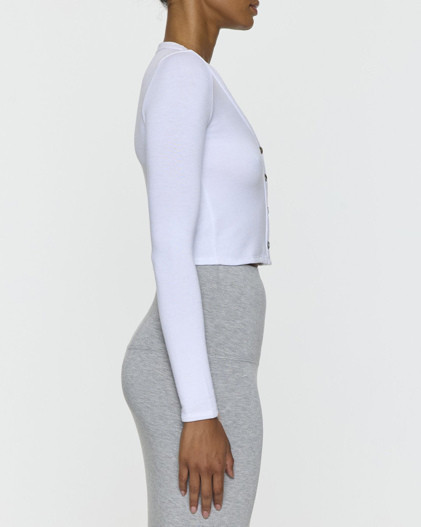 White | Shorty Women's Cardigan