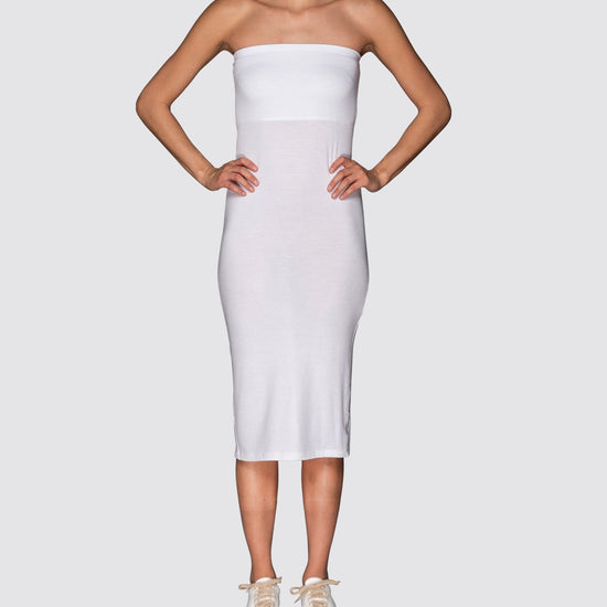 White | Tube Skirt by Bleusalt