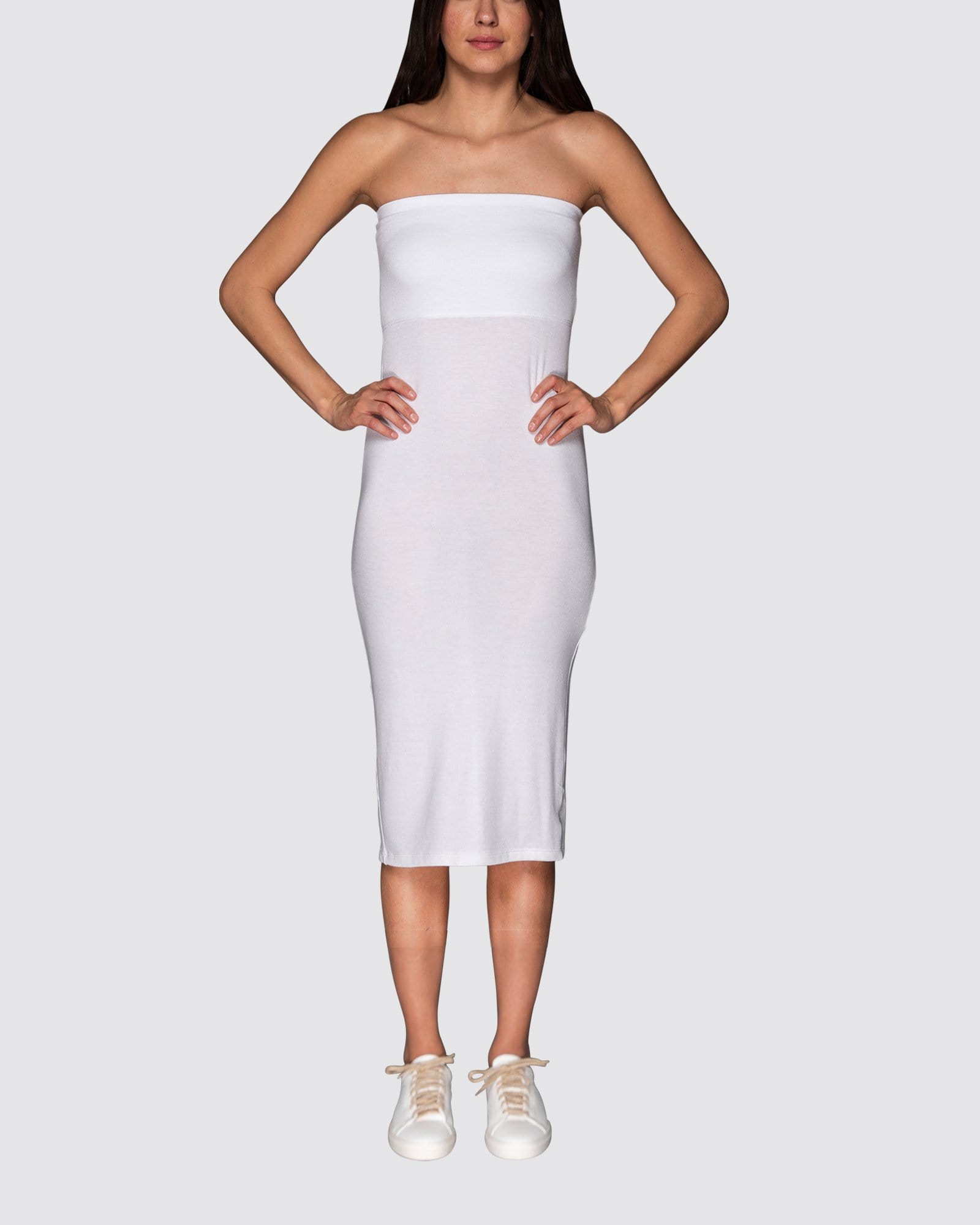 White | Tube Skirt by Bleusalt