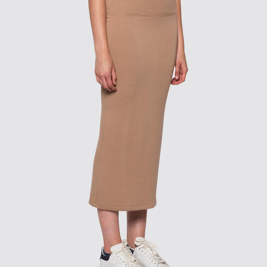 Camel | Tube Skirt by Bleusalt