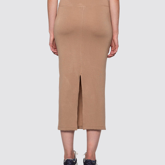 Camel | Tube Skirt by Bleusalt