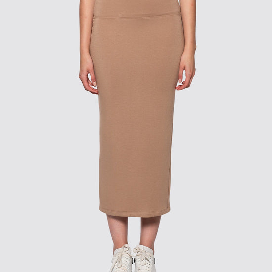 Camel | Tube Skirt by Bleusalt