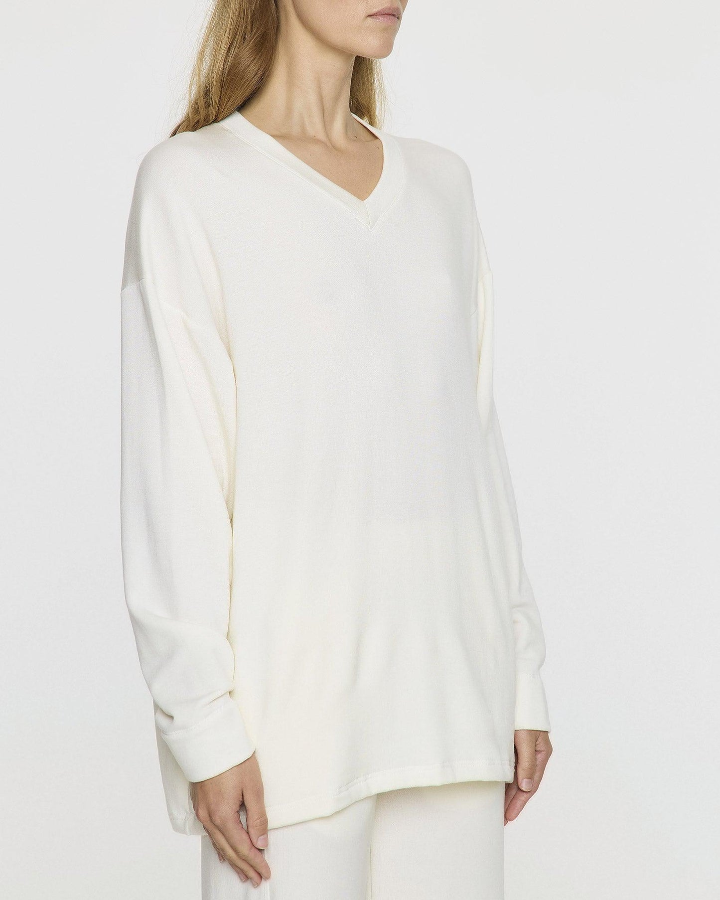 Unbleached | The Oversized V-Neck