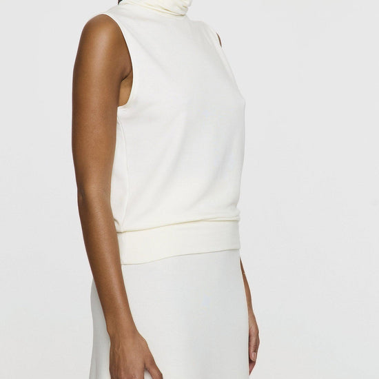 Unbleached | Sleeveless Turtleneck by Bleusalt