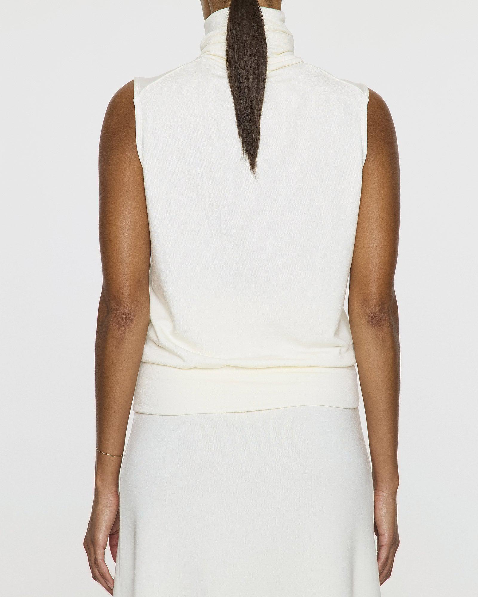 Unbleached | Sleeveless Turtleneck by Bleusalt