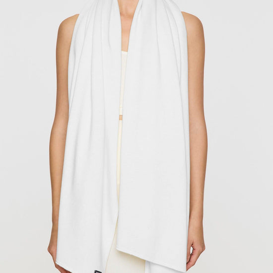 White | Scarf Wrap Soft Cashmere Like