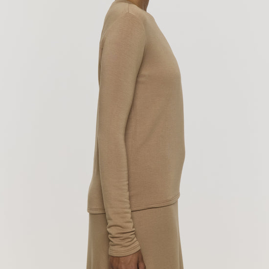 Camel | Women's Long Sleeve Crew Shirt