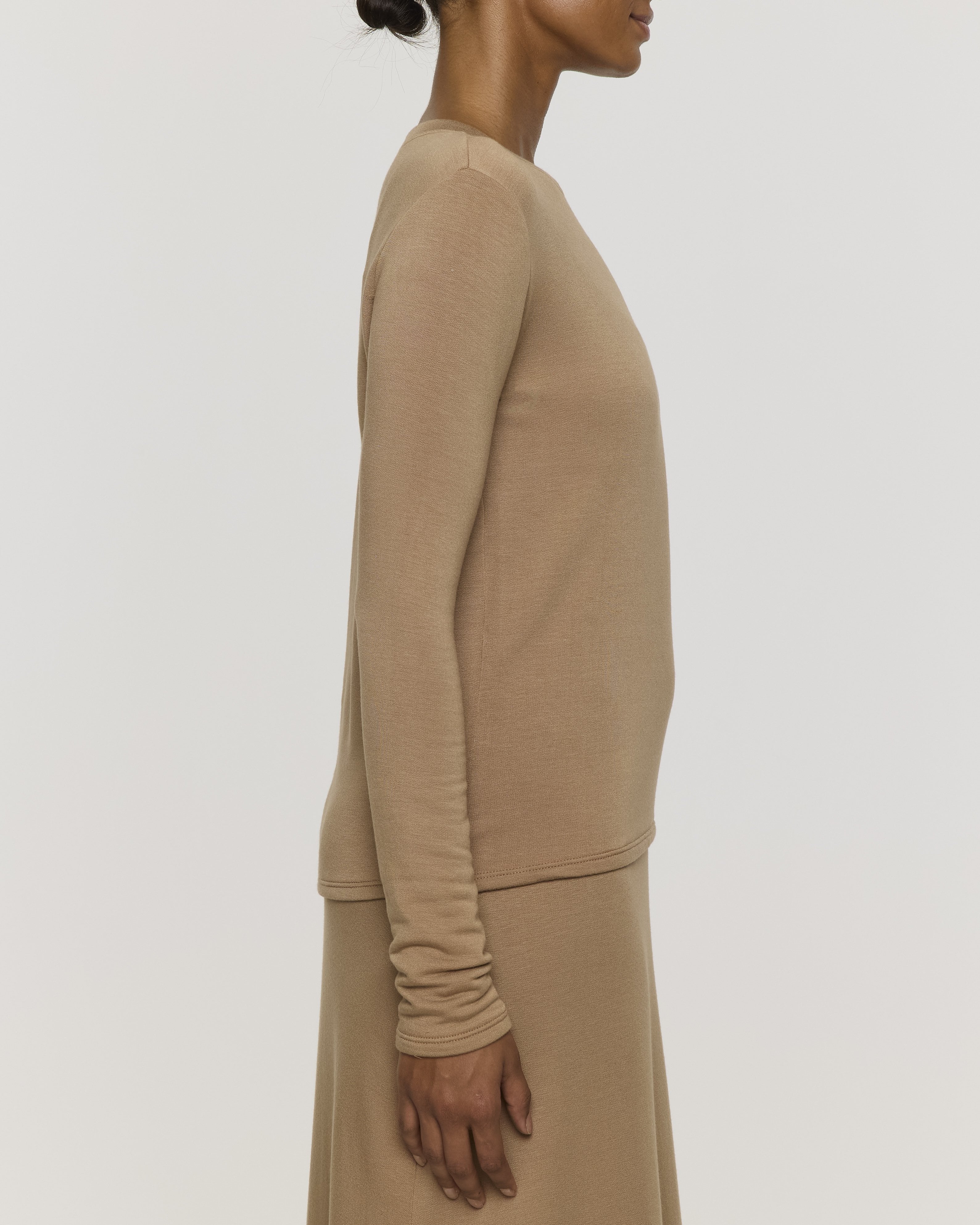 Camel | Women's Long Sleeve Crew Shirt