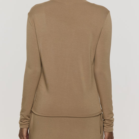 Camel | Women's Long Sleeve Crew Shirt