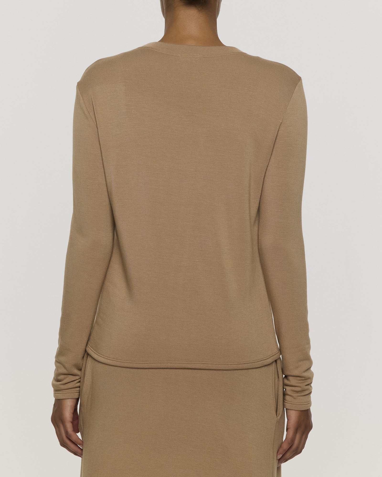 Camel | Women's Long Sleeve Crew Shirt