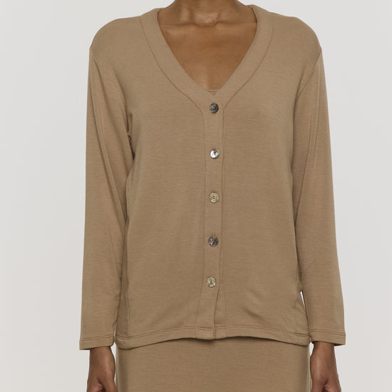 Camel | The Oversized Womens Cardigan