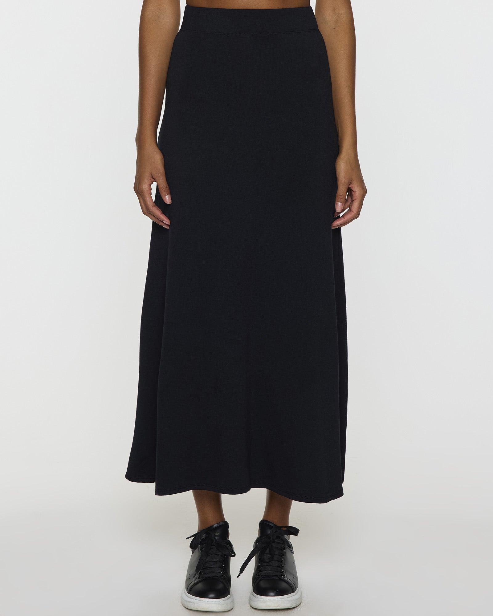 Black | The Long A-Line Skirt