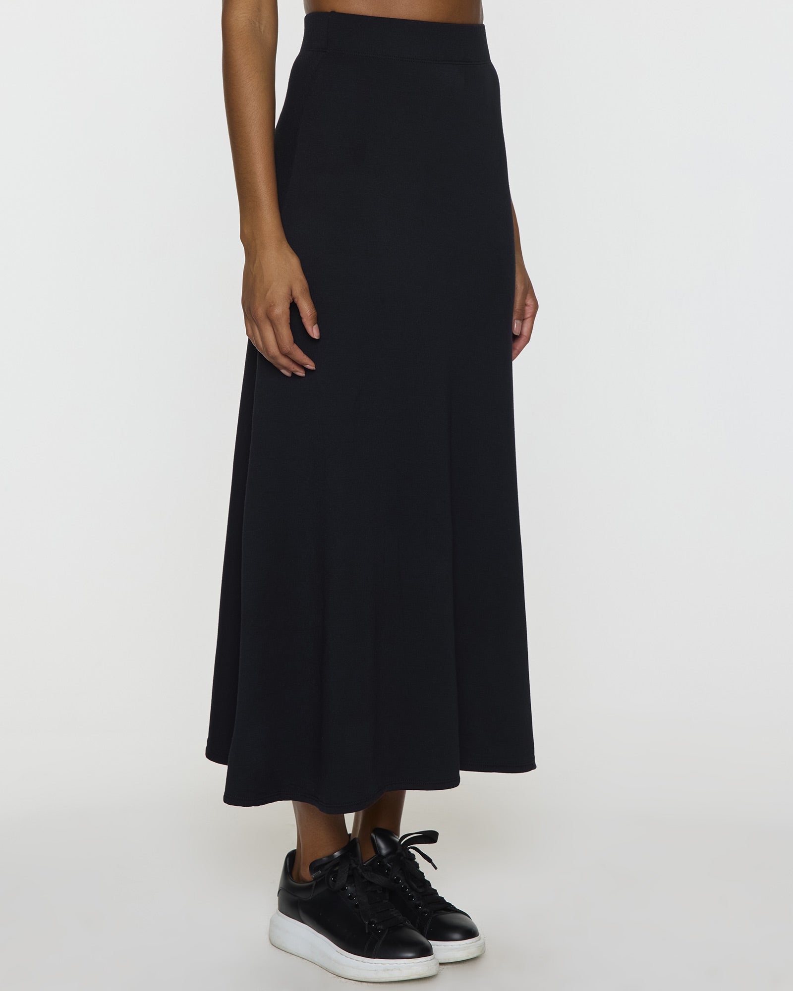 Black | The Long A-Line Skirt